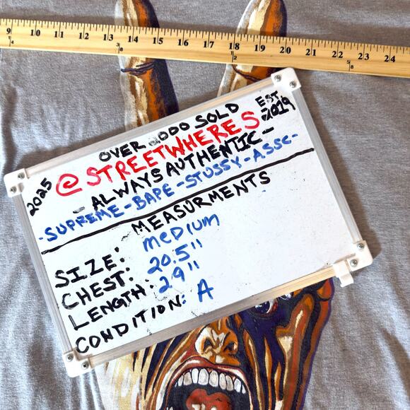 Stussy 2020 Peace Hand T-shirt Mens M - Designer Streetwear Skater Urban Popular - Picture 13 of 14